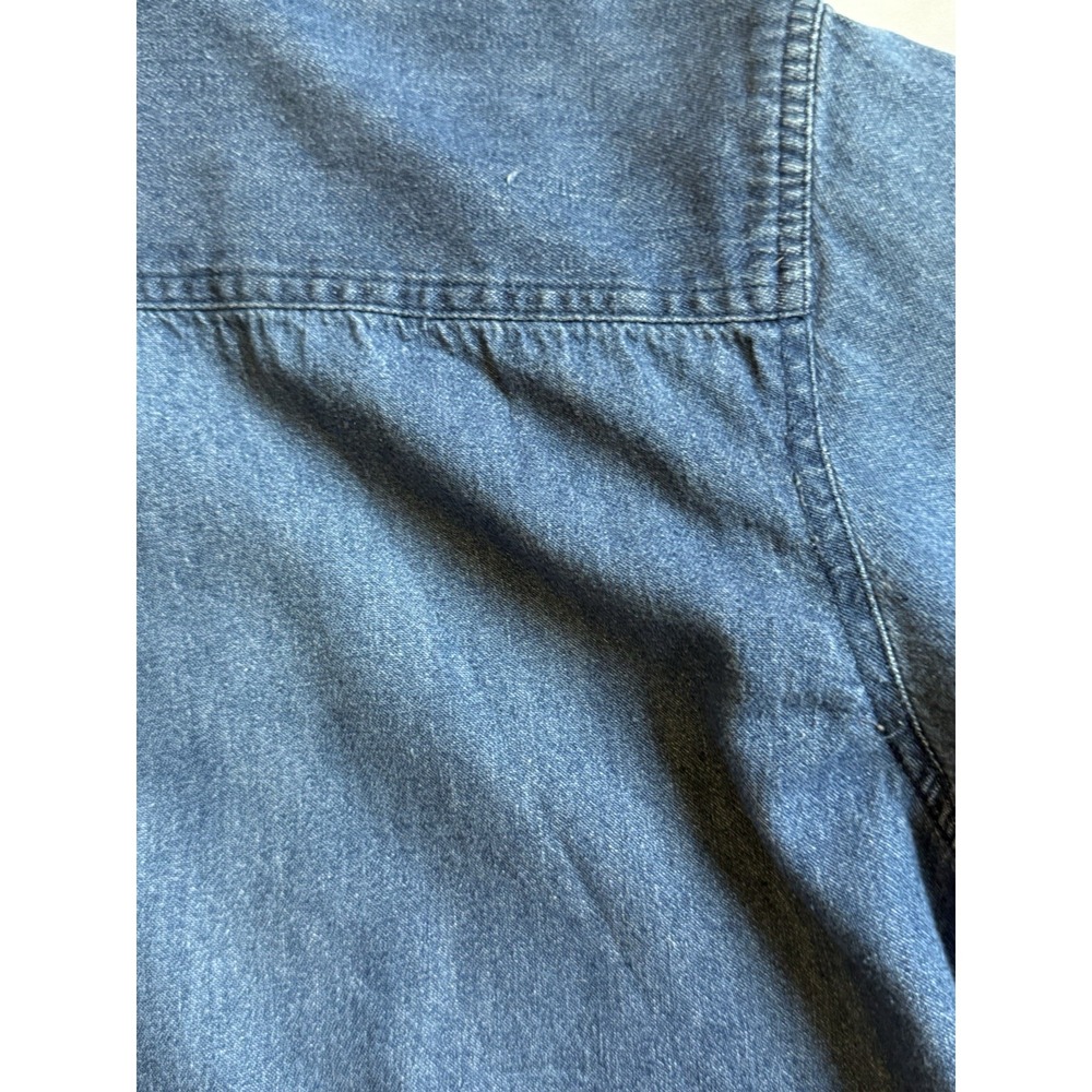 Vintage Style Disney Pooh Denim Shirt Womens XL Embroidered Tigger Eeyore Piglet - Picture 11 of 13